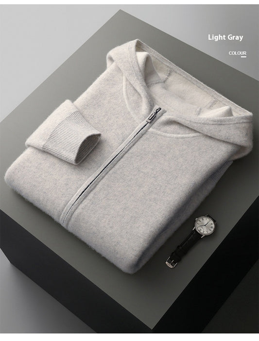 Men's Thick Hooded Casual Loose Tappered Suit
